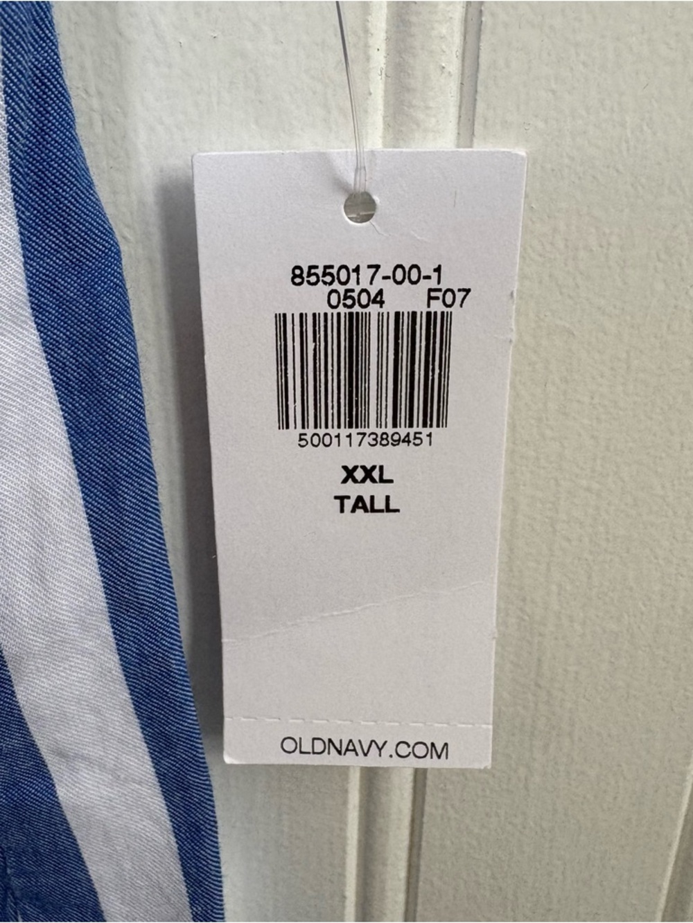 Old Navy Blue & White Vertical Stripe Pull On Maxi Dress Plus Size XXL Tall NEW - Picture 3 of 5